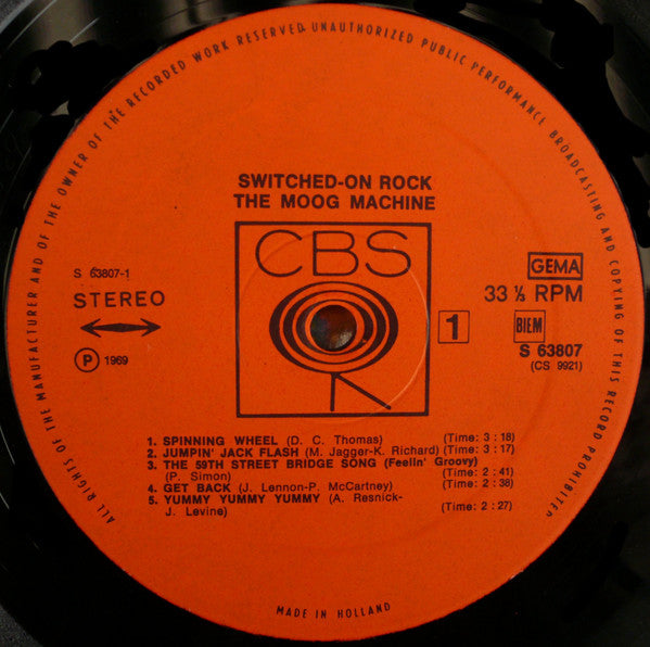 The Moog Machine : Switched-On Rock (LP, Album)