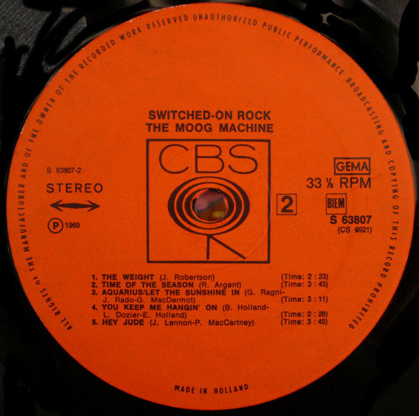 The Moog Machine : Switched-On Rock (LP, Album)