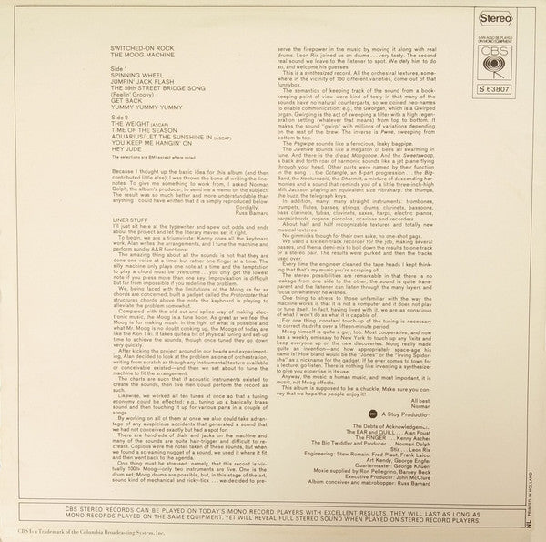 The Moog Machine : Switched-On Rock (LP, Album)