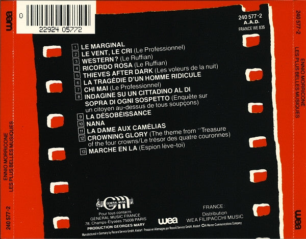 Ennio Morricone : Les Plus Belles Musiques (CD, Comp)