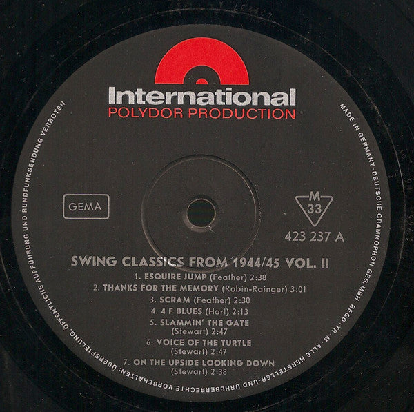 Various : Swing Classics Vol. II 1944/45 (LP, Comp)