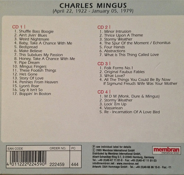 Charles Mingus : Minor Intrusion (4xCD, Comp, RM)