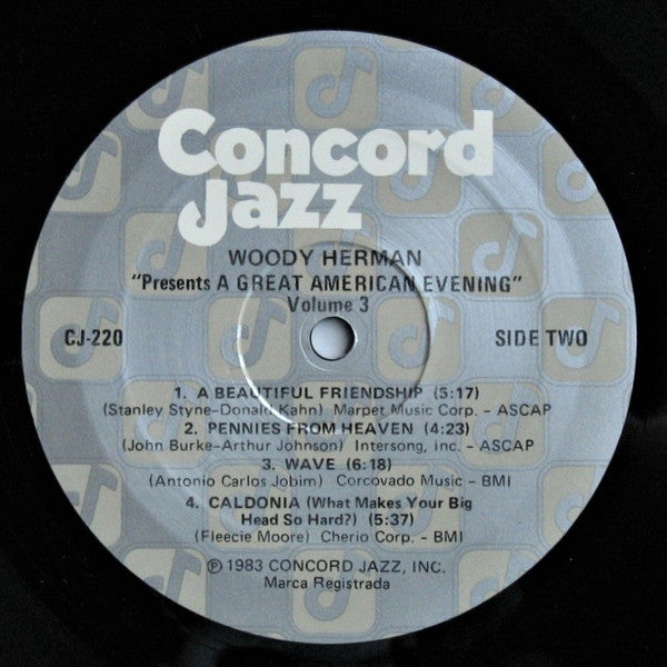 Woody Herman : A Great American Evening Vol. 3 (LP)