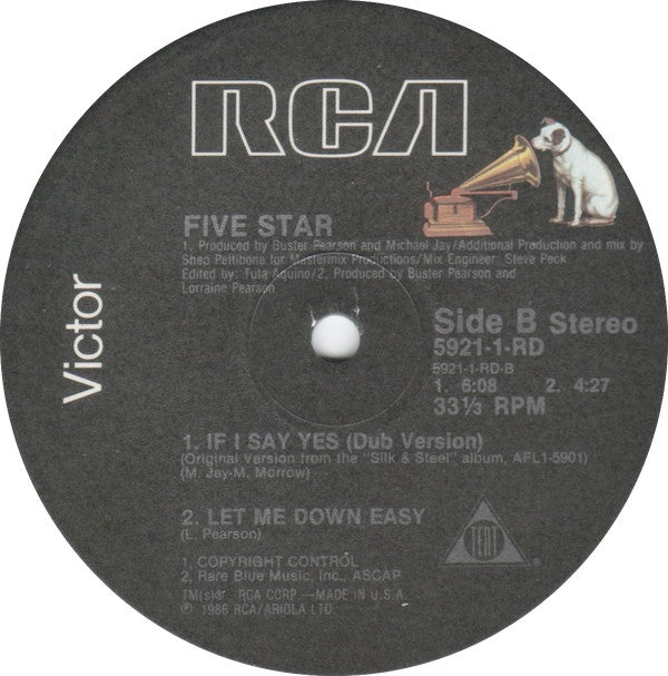 Five Star : If I Say Yes (12", Single)