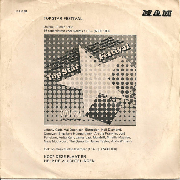 Lynsey De Paul : Sugar Me (7", Single, Blu)