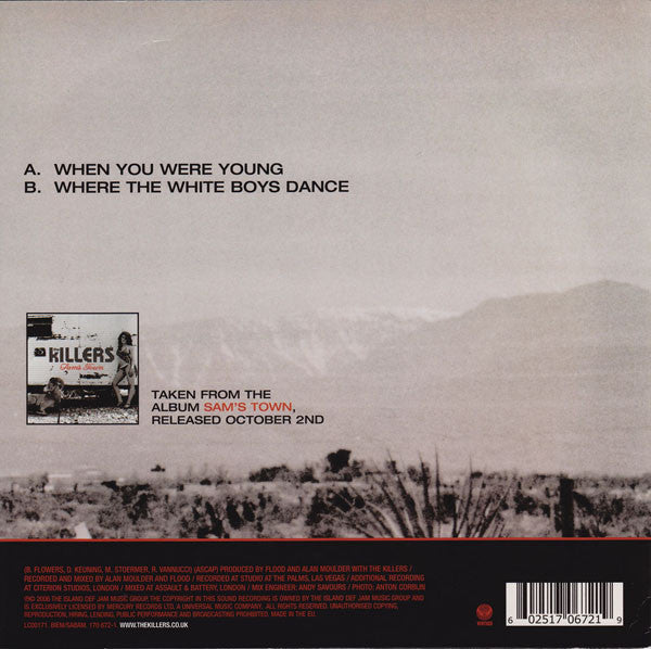 The Killers : When You Were Young (7", Single, Ltd, Num)