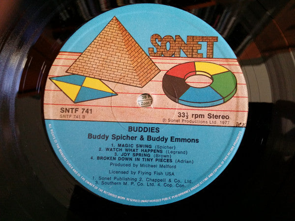 Buddy Spicher & Buddy Emmons : Buddies (LP, Album)