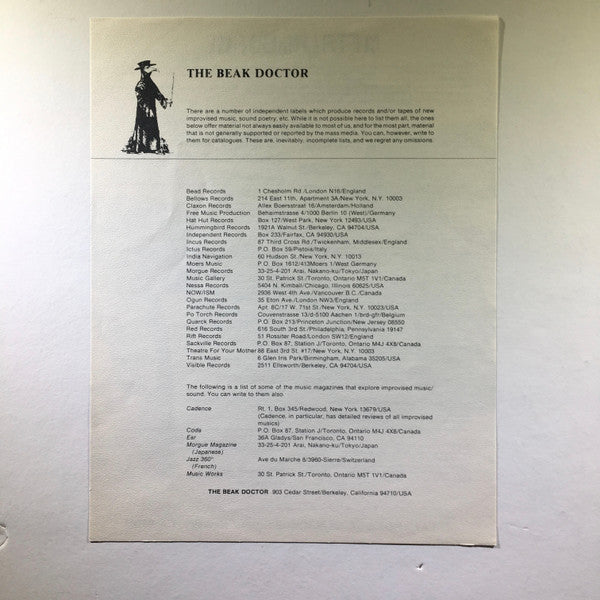 Henry Kaiser : Outside Pleasure (LP)