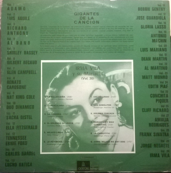 Irma Vila Y Su Mariachi : Irma Vila (LP, Comp)