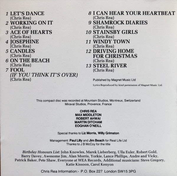 Chris Rea : New Light Through Old Windows (The Best Of Chris Rea) (CD, Album)