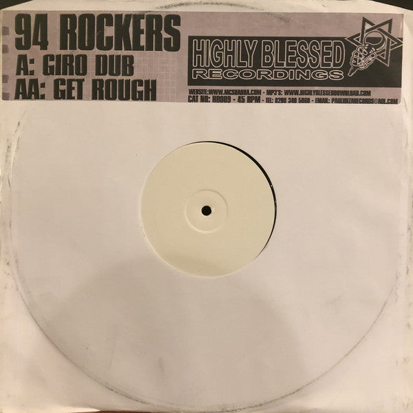 94 Rockers : Giro Dub / Get Rough (12", W/Lbl)