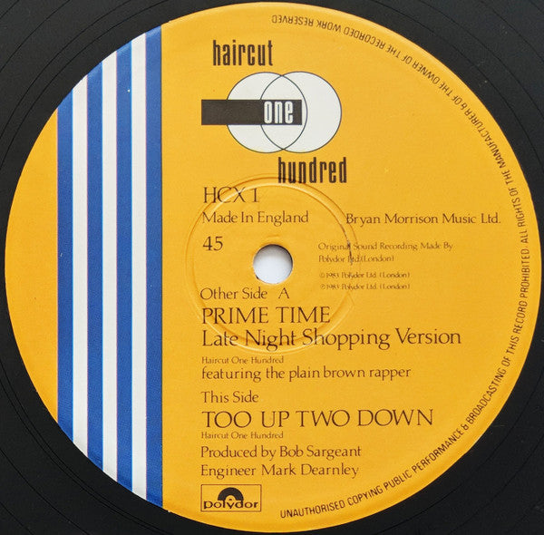 Haircut One Hundred : Prime Time (12", Single)