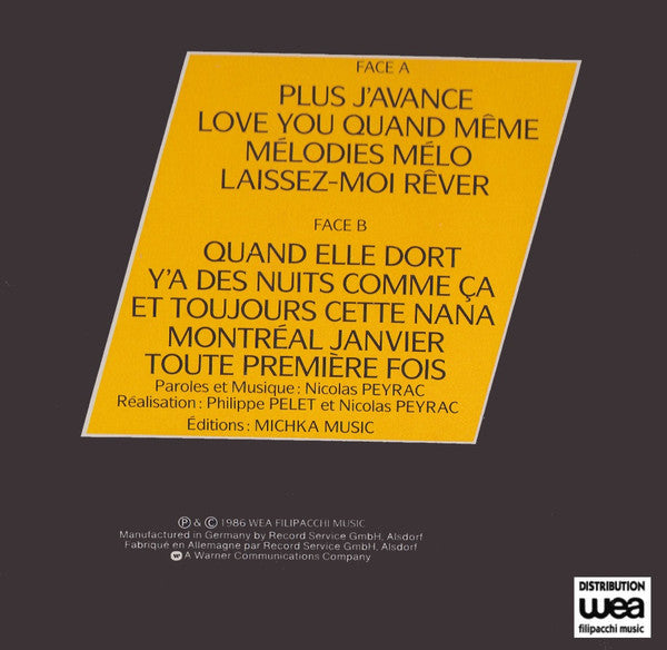 Nicolas Peyrac : Laissez-moi Rêver (LP, Album)