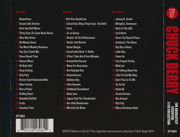 Chuck Berry : The Absolutely Essential 3 CD Collection (3xCD, Album, Comp)