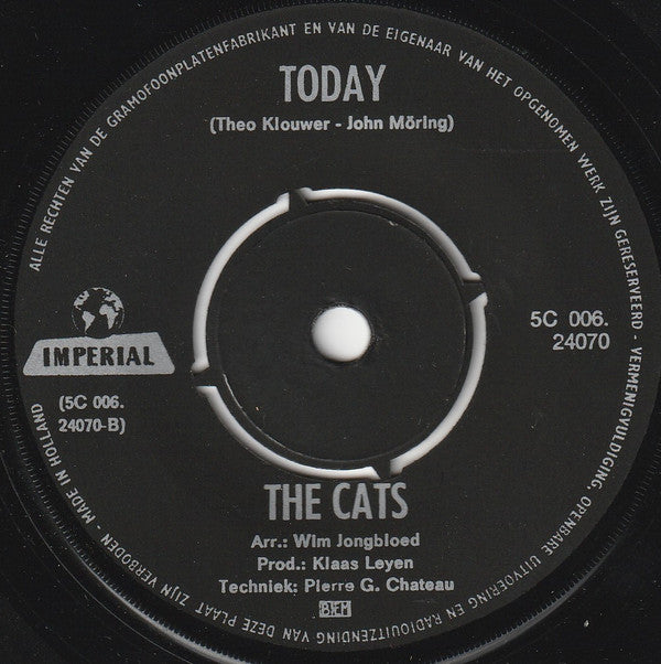 The Cats : Scarlet Ribbons / Today (7", Single, Bla)