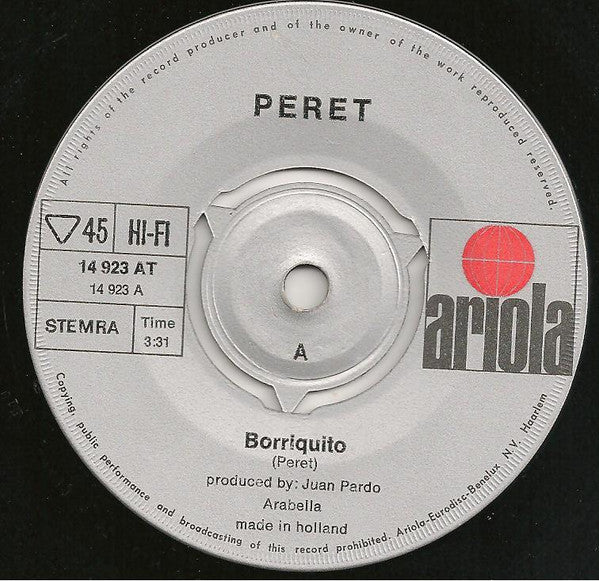 Peret : Borriquito (7", Single, Ora)