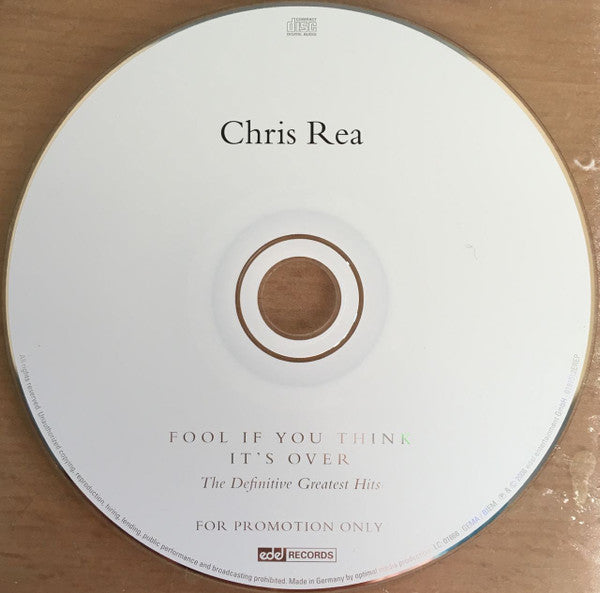 Chris Rea : Fool If You Think It's Over (The Definitive Greatest Hits) (CD, Comp, Promo, Car)
