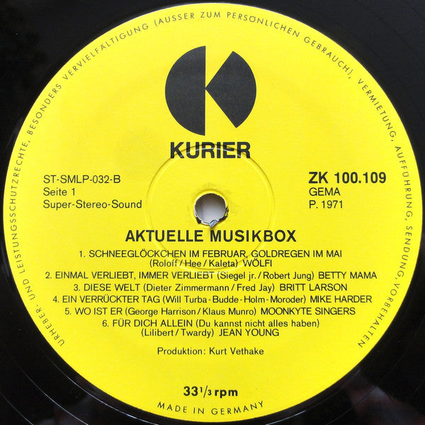 Various : Aktuelle Music Box (LP, Album)