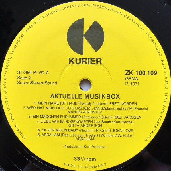 Various : Aktuelle Music Box (LP, Album)