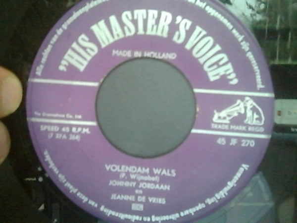 Johnny Jordaan, Jeanne de Vries : Volendam Polka / Volendam Wals (7", Single)