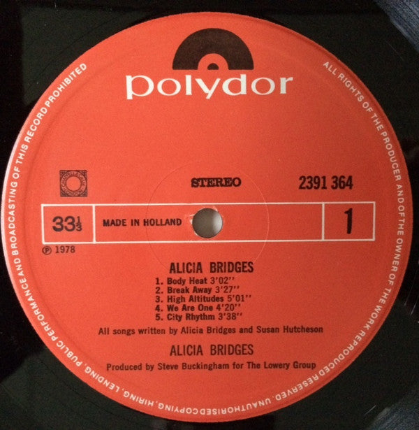 Alicia Bridges : Alicia Bridges (LP, Album)