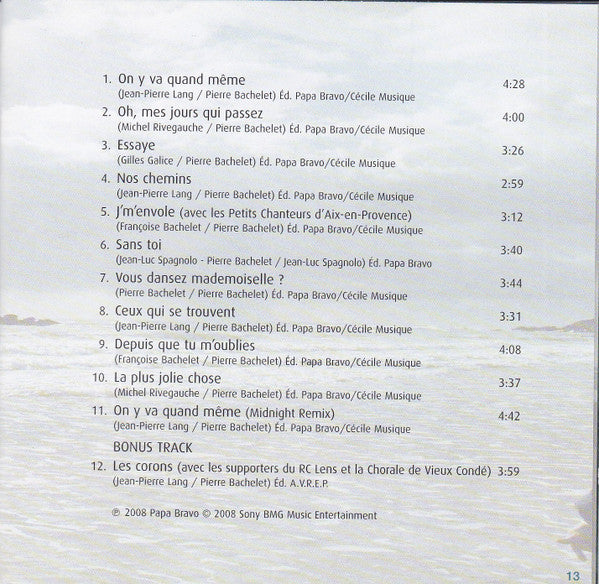 Pierre Bachelet : Essaye (CD, Album)