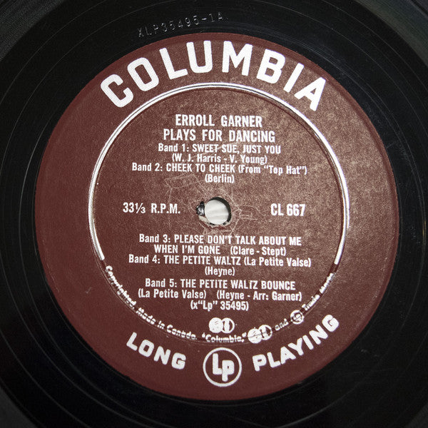 Erroll Garner : Plays For Dancing (LP, Album, Mono)
