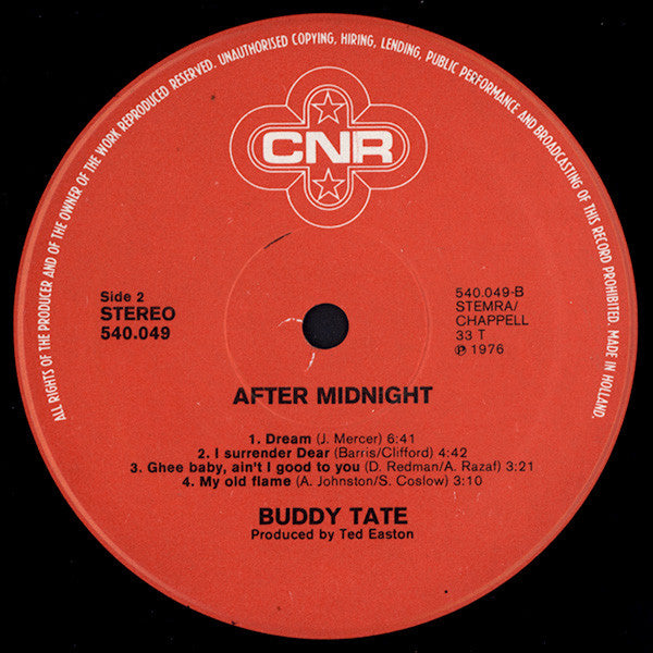 Buddy Tate : After Midnight (LP)