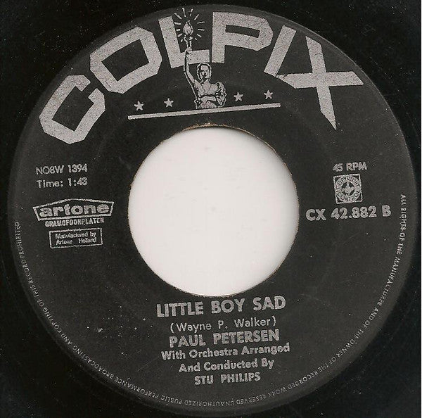Paul Petersen : My Dad / Little Boy Sad (7", Single)
