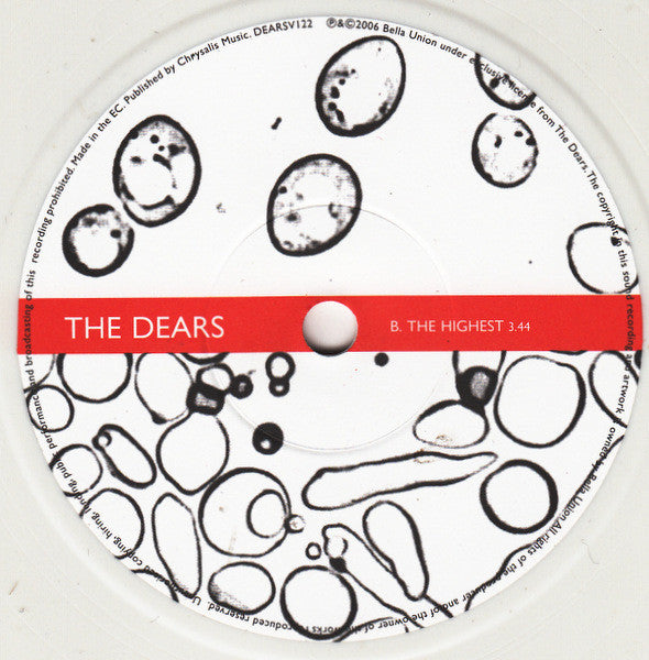 The Dears : Ticket To Immortality (7", Single, Whi)