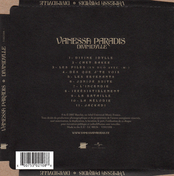 Vanessa Paradis : Divinidylle (CD, Album, Enh, Sup)