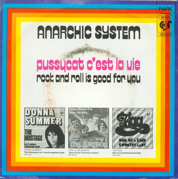 Anarchic System : Pussycat C'Est La Vie (7", Single)