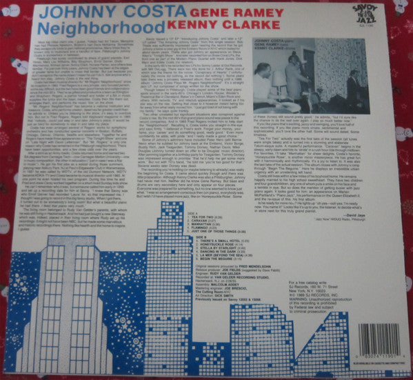 John Costa, Gene Ramey, Kenny Clarke : Neighborhood (LP)