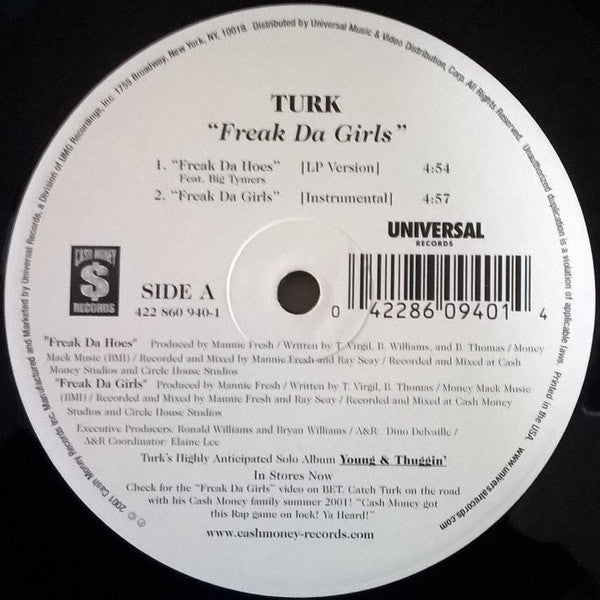 Turk (2) : Freak Da Girls (12", Single)