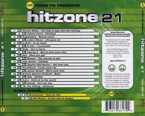 Various : Yorin FM - Hitzone 21 (CD, Comp, Copy Prot.)