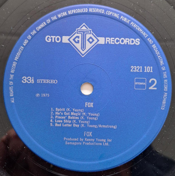 Fox (3) : Fox (LP, Album)