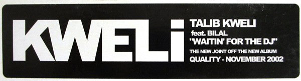 Talib Kweli : Waitin' For The DJ (12", Promo)