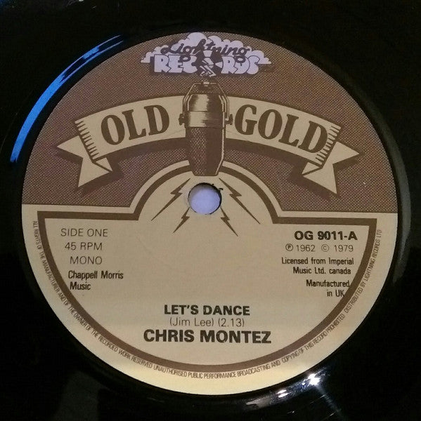 Chris Montez / Lonnie Mack : Let's Dance / Memphis (7", Single, Mono, RP, Lab)