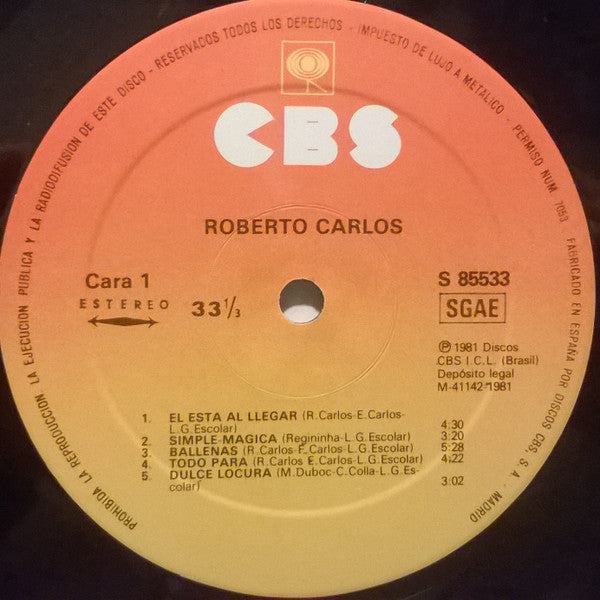 Roberto Carlos : Roberto Carlos (LP, Album, RE)