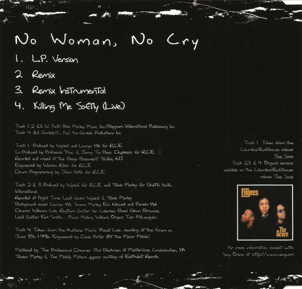 Fugees : No Woman, No Cry (CD, Maxi)