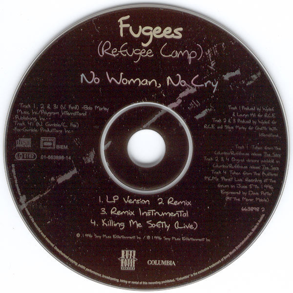 Fugees : No Woman, No Cry (CD, Maxi)