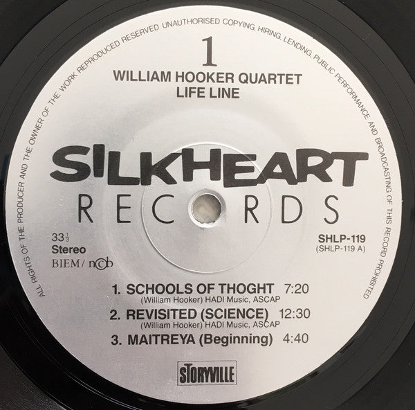 William Hooker Quartet : Lifeline (LP)