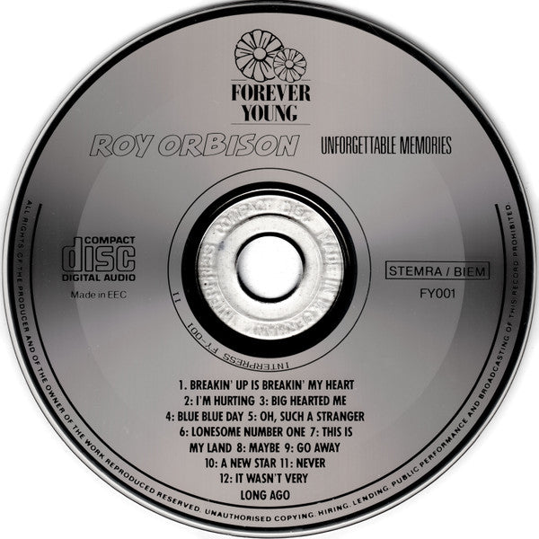Roy Orbison : Unforgettable Memories (CD, Comp)