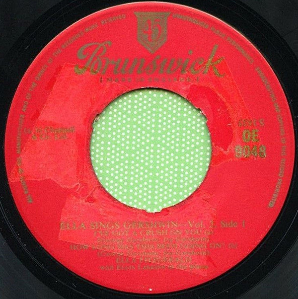 Ella Fitzgerald : Ella Sings Gershwin Volume 2 (7", EP)