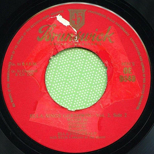Ella Fitzgerald : Ella Sings Gershwin Volume 2 (7", EP)