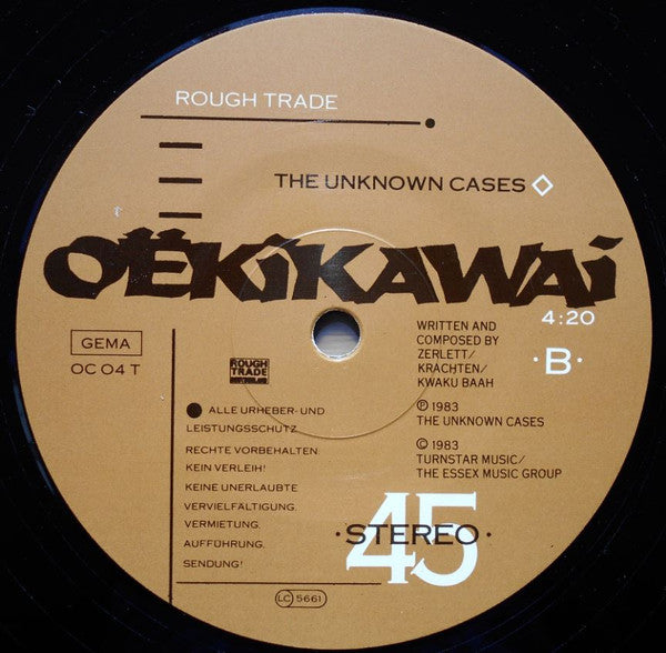 The Unknown Cases : Masimba Bele (12")