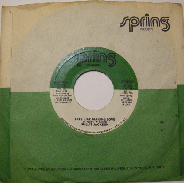 Millie Jackson : I'm In Love Again / Feel Like Making Love (7", Single, Styrene)