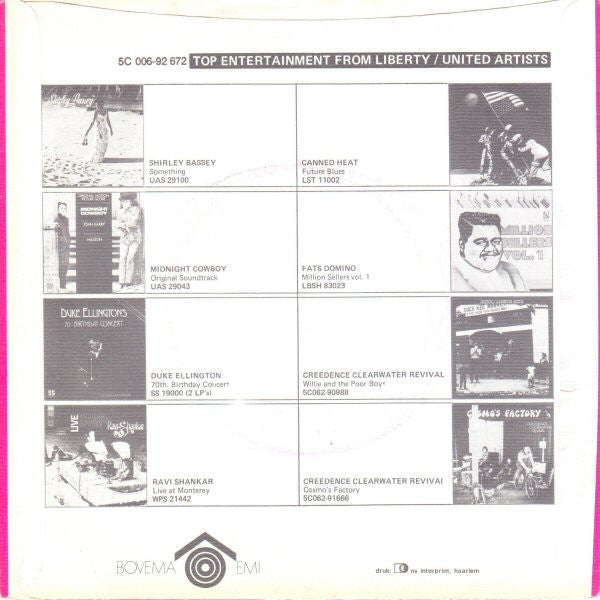 Creedence Clearwater Revival : Sweet Hitch-Hiker (7", Single, Pin)