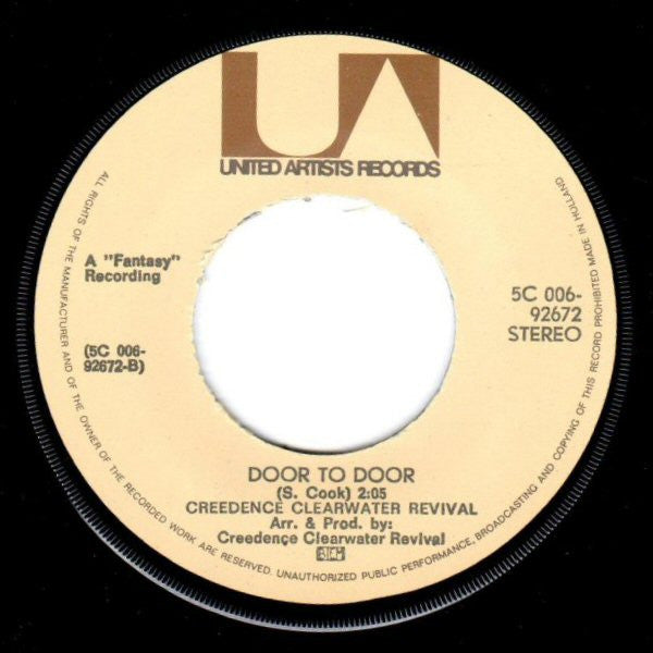 Creedence Clearwater Revival : Sweet Hitch-Hiker (7", Single, Pin)