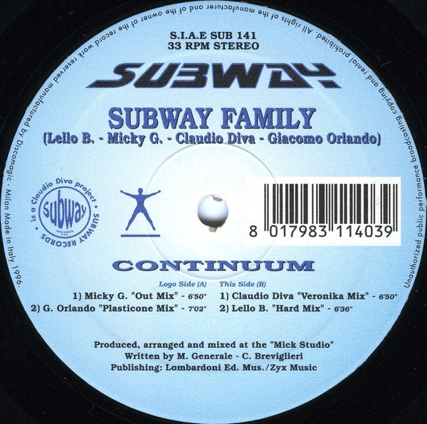 Subway Family : Continuum (12")